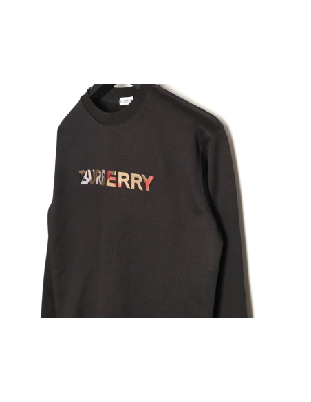 Burberry 8-Color Embroidered Letter Crewneck Sweatshirt,Burberry
