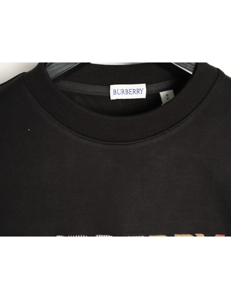 Burberry 8-Color Embroidered Letter Crewneck Sweatshirt,Burberry