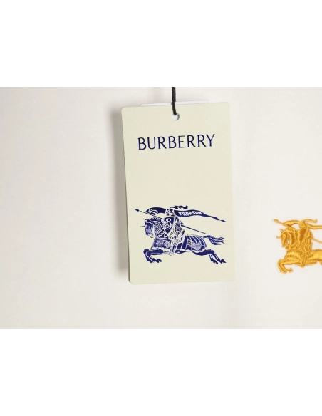 Burberry check-trimmed equestrian embroidered short-sleeved T-shirt,Burberry