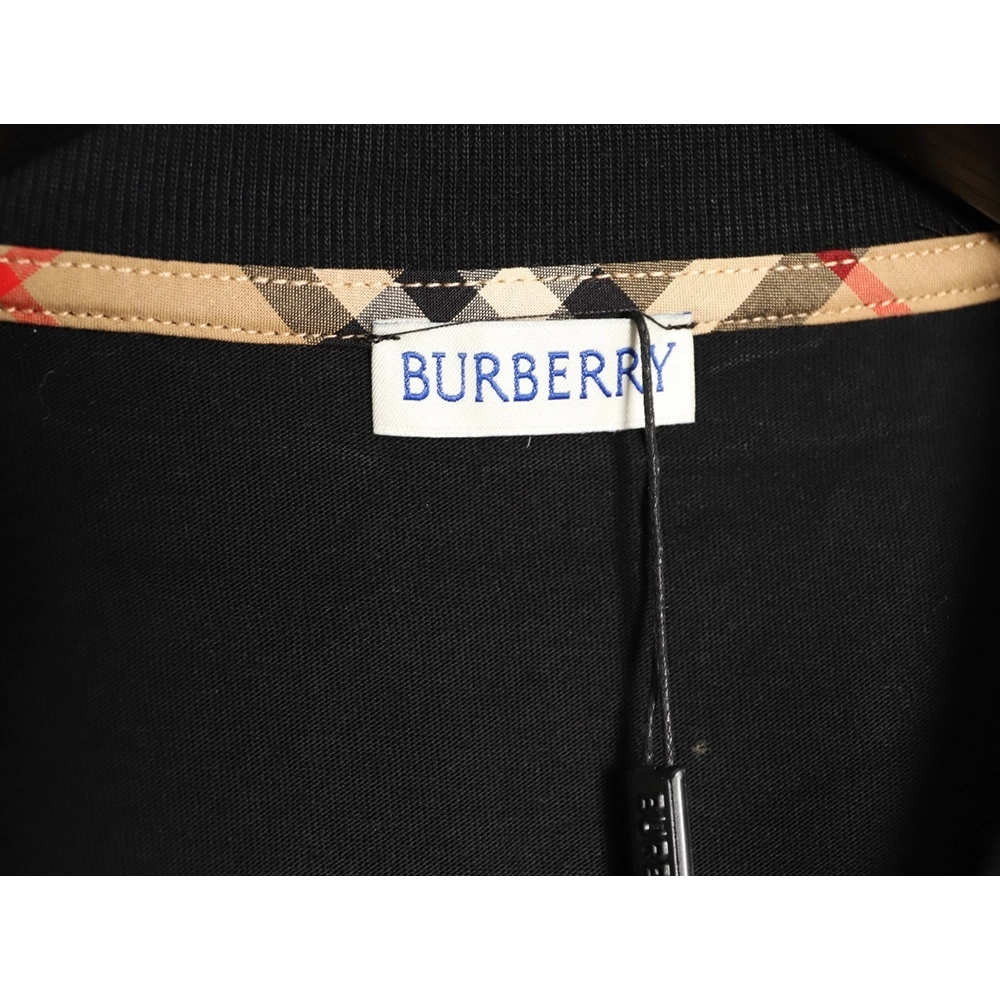Burberry Flap Check Pocket Equestrian Embroidery Short-Sleeve T-Shirt TSK1,Burberry