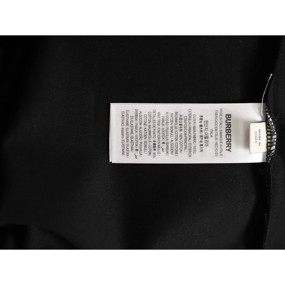 Burberry Flap Check Pocket Equestrian Embroidery Short-Sleeve T-Shirt TSK1,Burberry
