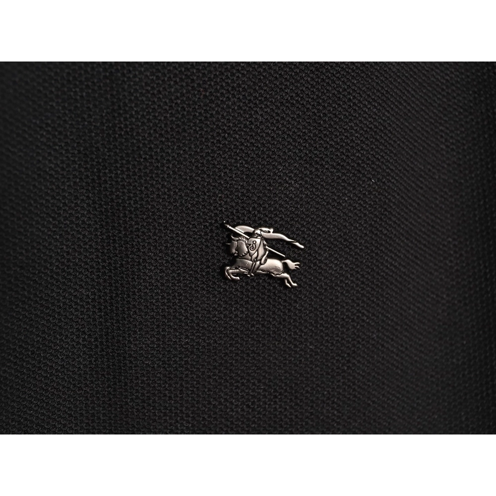 Burberry Metal Equestrian Knight Emblem Short-Sleeve Polo Shirt TSK3,Burberry