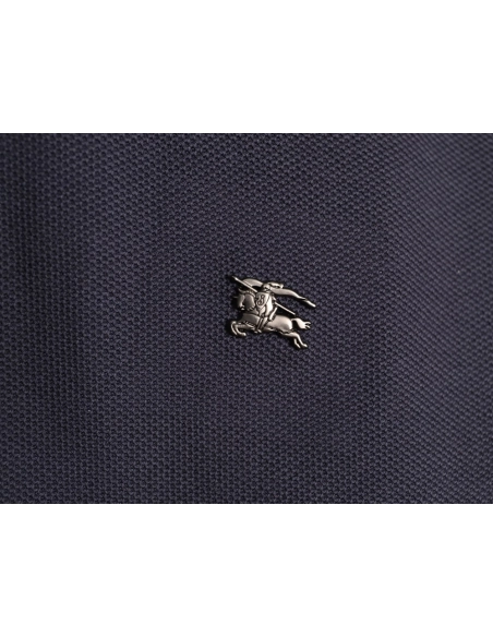 Burberry Metal Equestrian Knight Emblem Short-Sleeve Polo Shirt TSK2,Burberry