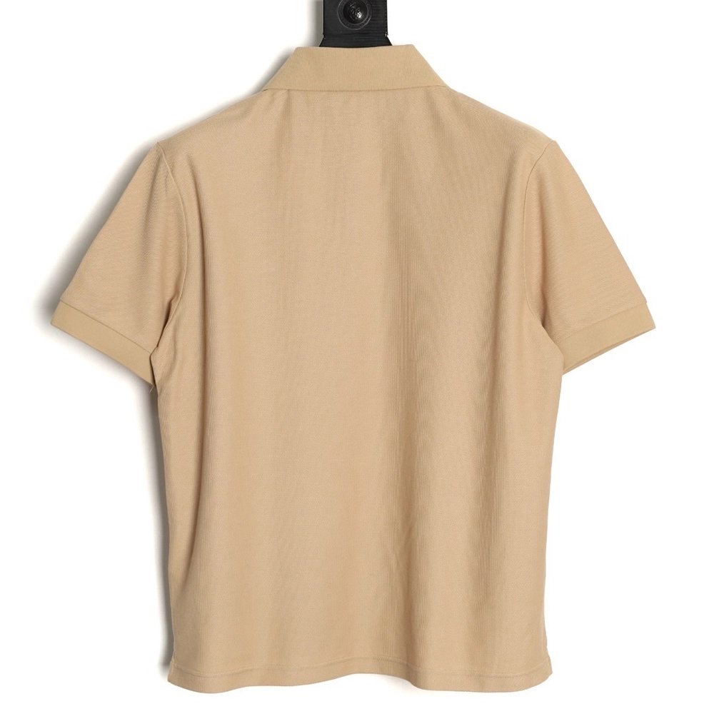 Burberry Metal Equestrian Knight Emblem Short-Sleeve Polo Shirt TSK1,Burberry