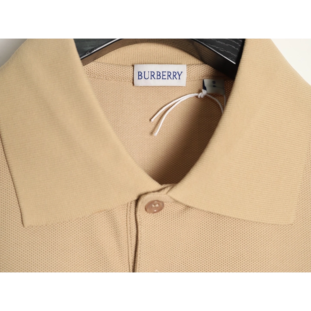 Burberry Metal Equestrian Knight Emblem Short-Sleeve Polo Shirt TSK1,Burberry