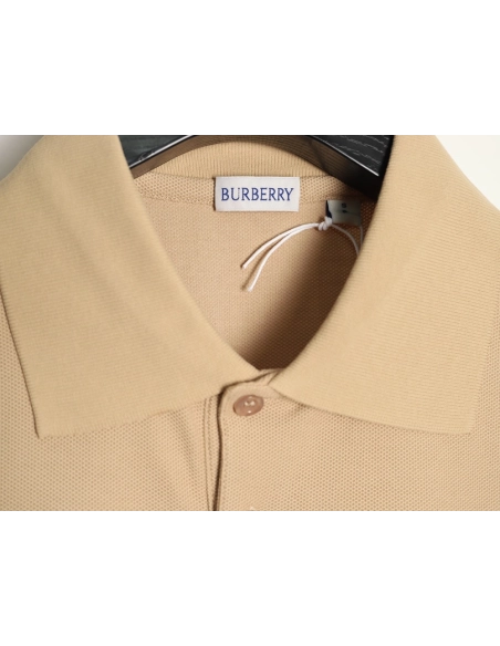 Burberry Metal Equestrian Knight Emblem Short-Sleeve Polo Shirt TSK1,Burberry