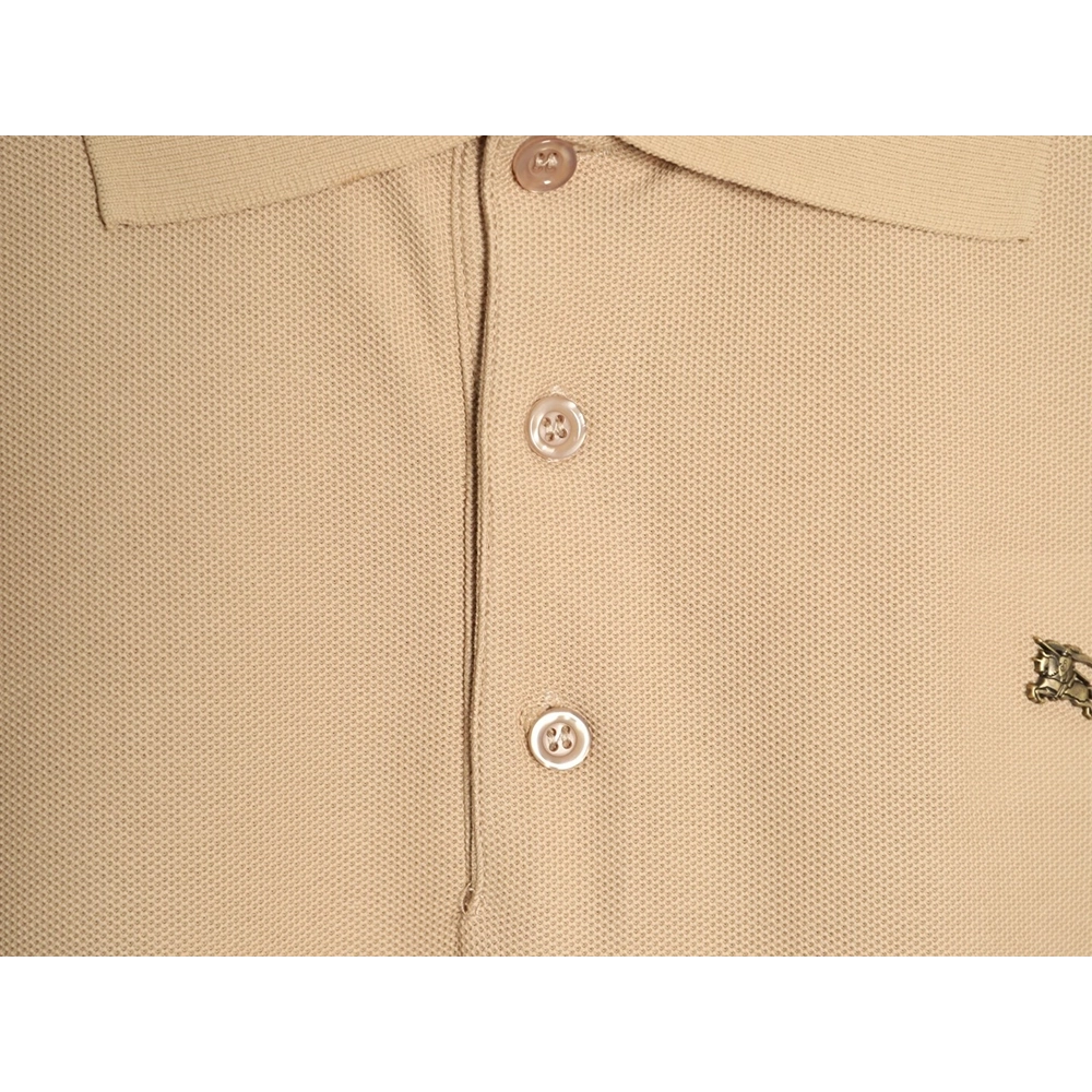 Burberry Metal Equestrian Knight Emblem Short-Sleeve Polo Shirt TSK1,Burberry