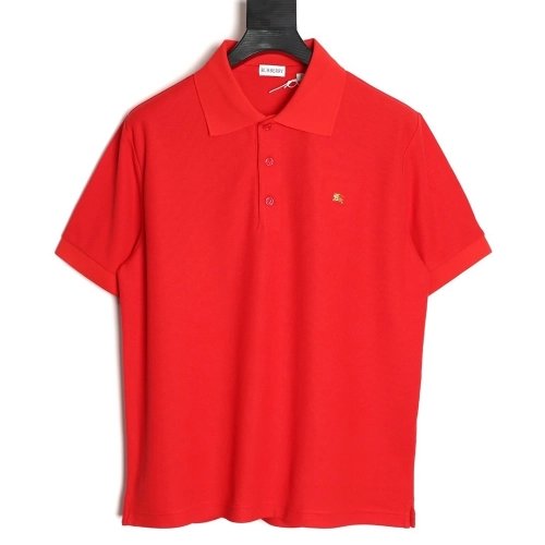Burberry Metal Equestrian Knight Emblem Short-Sleeve Polo Shirt,Burberry