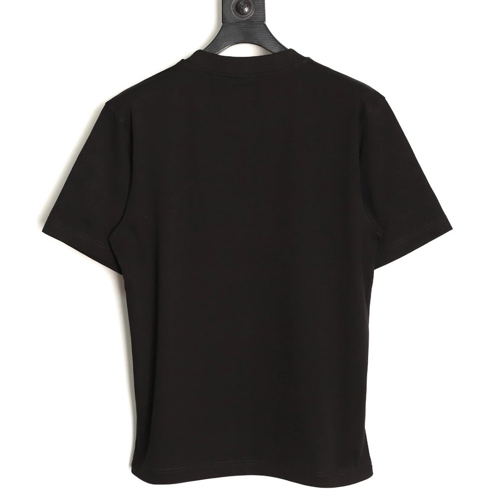 Burberry Plaid Knight Crest Embroidered Short-Sleeve T-Shirt TSK1,Burberry