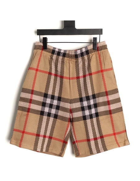 Burberry Plaid Knit Shorts,Burberry