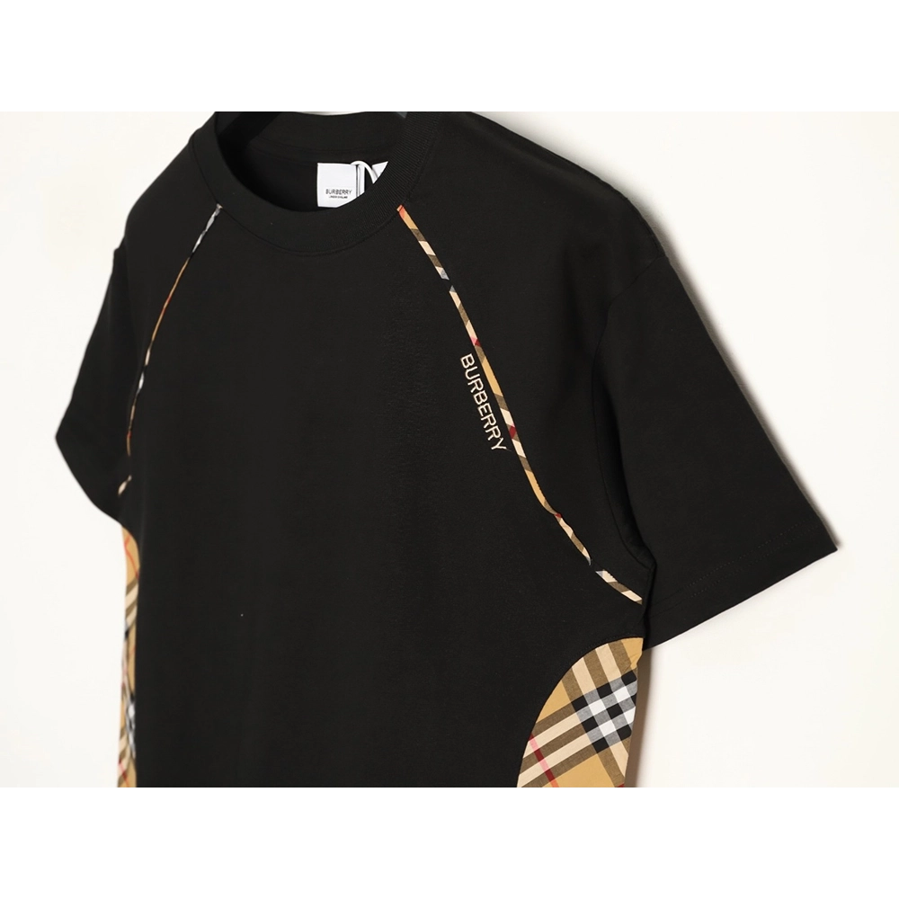 Burberry Side Check Panel Short-Sleeve T-Shirt TSK1,Burberry