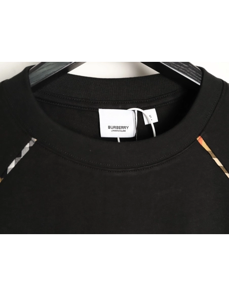 Burberry Side Check Panel Short-Sleeve T-Shirt TSK1,Burberry
