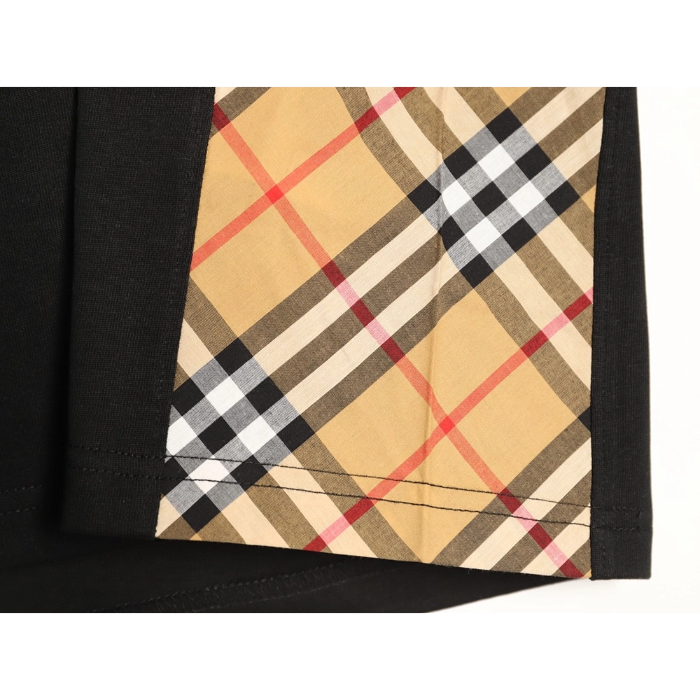 Burberry Side Check Panel Short-Sleeve T-Shirt TSK1,Burberry