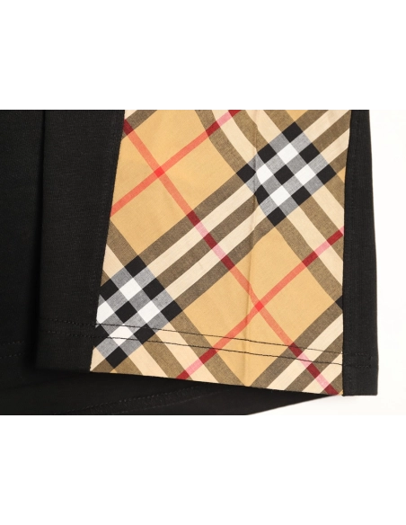 Burberry Side Check Panel Short-Sleeve T-Shirt TSK1,Burberry