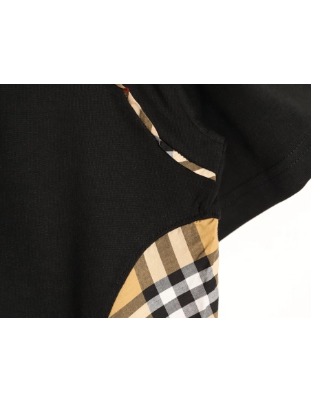 Burberry Side Check Panel Short-Sleeve T-Shirt TSK1,Burberry