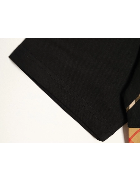 Burberry Side Check Panel Short-Sleeve T-Shirt TSK1,Burberry