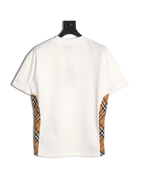 Burberry Side Check Panel Short-Sleeve T-Shirt,Burberry
