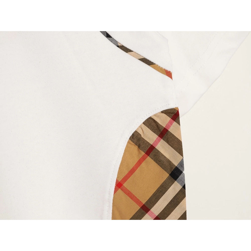 Burberry Side Check Panel Short-Sleeve T-Shirt,Burberry