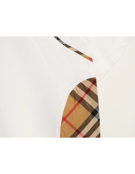 Burberry Side Check Panel Short-Sleeve T-Shirt,Burberry