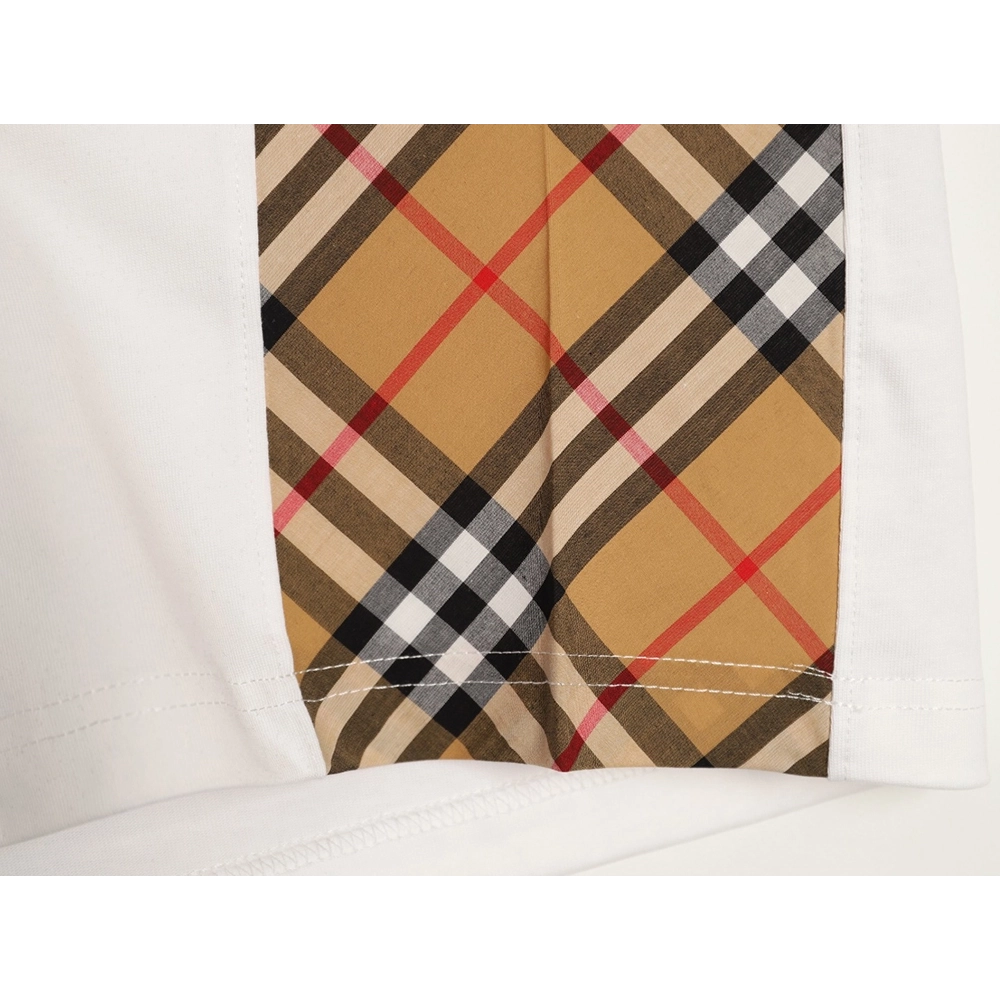 Burberry Side Check Panel Short-Sleeve T-Shirt,Burberry