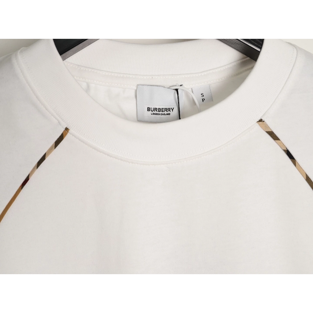 Burberry Side Check Panel Short-Sleeve T-Shirt,Burberry