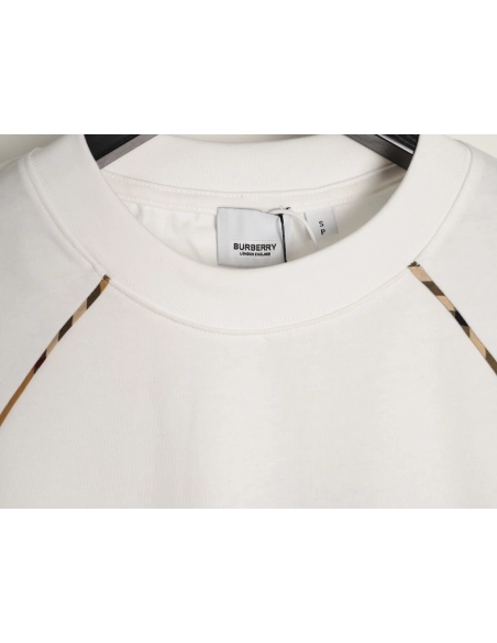 Burberry Side Check Panel Short-Sleeve T-Shirt,Burberry