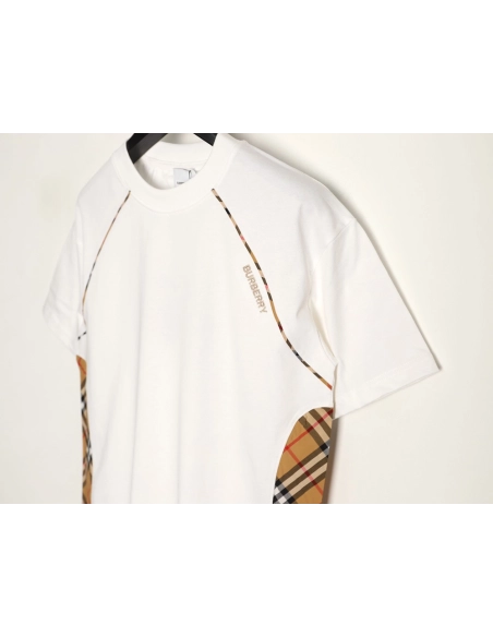 Burberry Side Check Panel Short-Sleeve T-Shirt,Burberry
