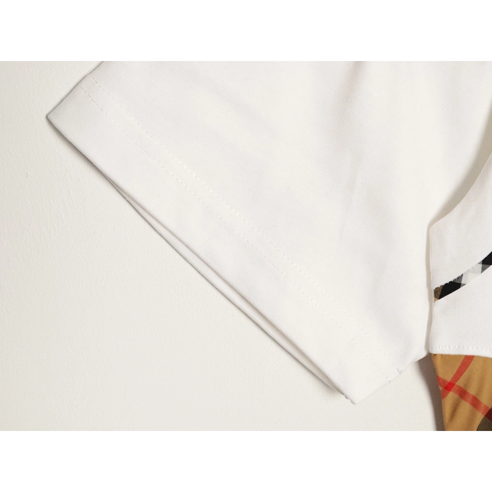 Burberry Side Check Panel Short-Sleeve T-Shirt,Burberry