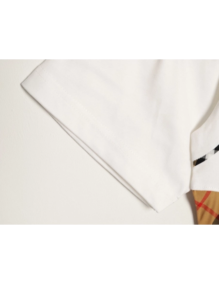 Burberry Side Check Panel Short-Sleeve T-Shirt,Burberry