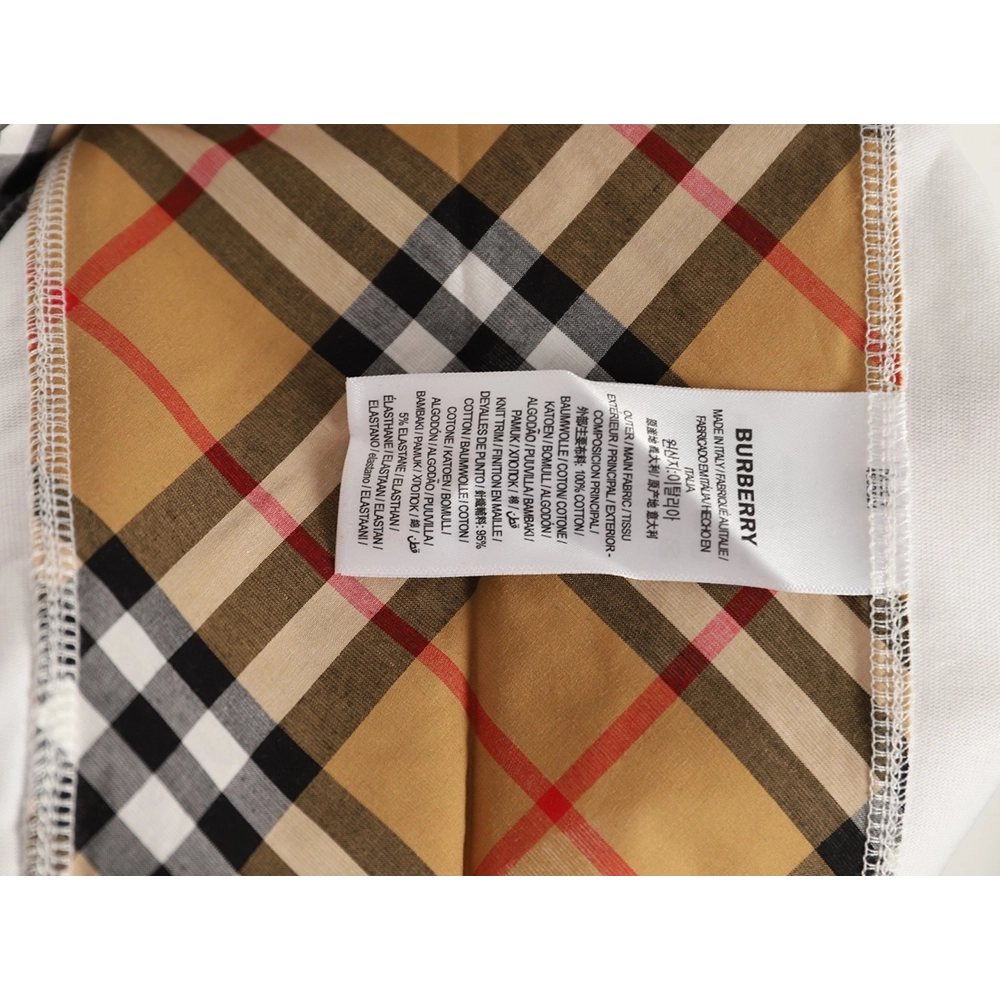 Burberry Side Check Panel Short-Sleeve T-Shirt,Burberry