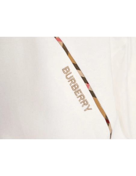 Burberry Side Check Panel Short-Sleeve T-Shirt,Burberry