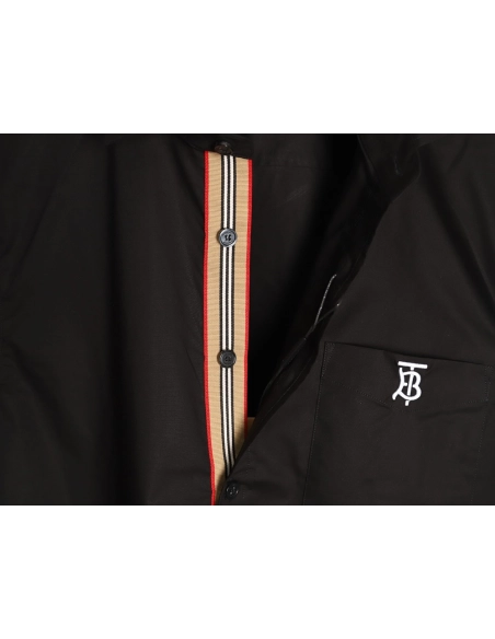 Burberry TB logo embroidered long-sleeved shirt TSK1,Burberry