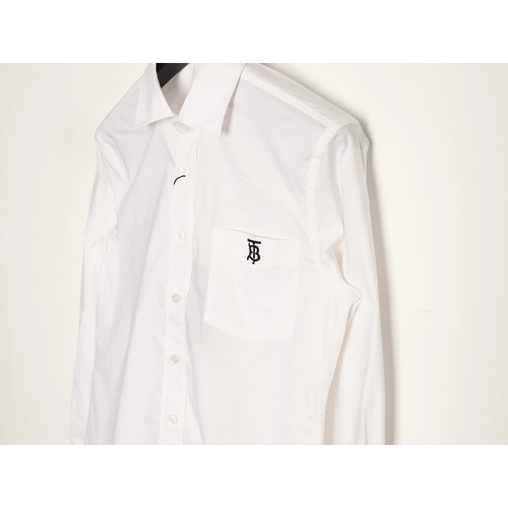 Burberry TB logo embroidered long-sleeved shirt,Burberry
