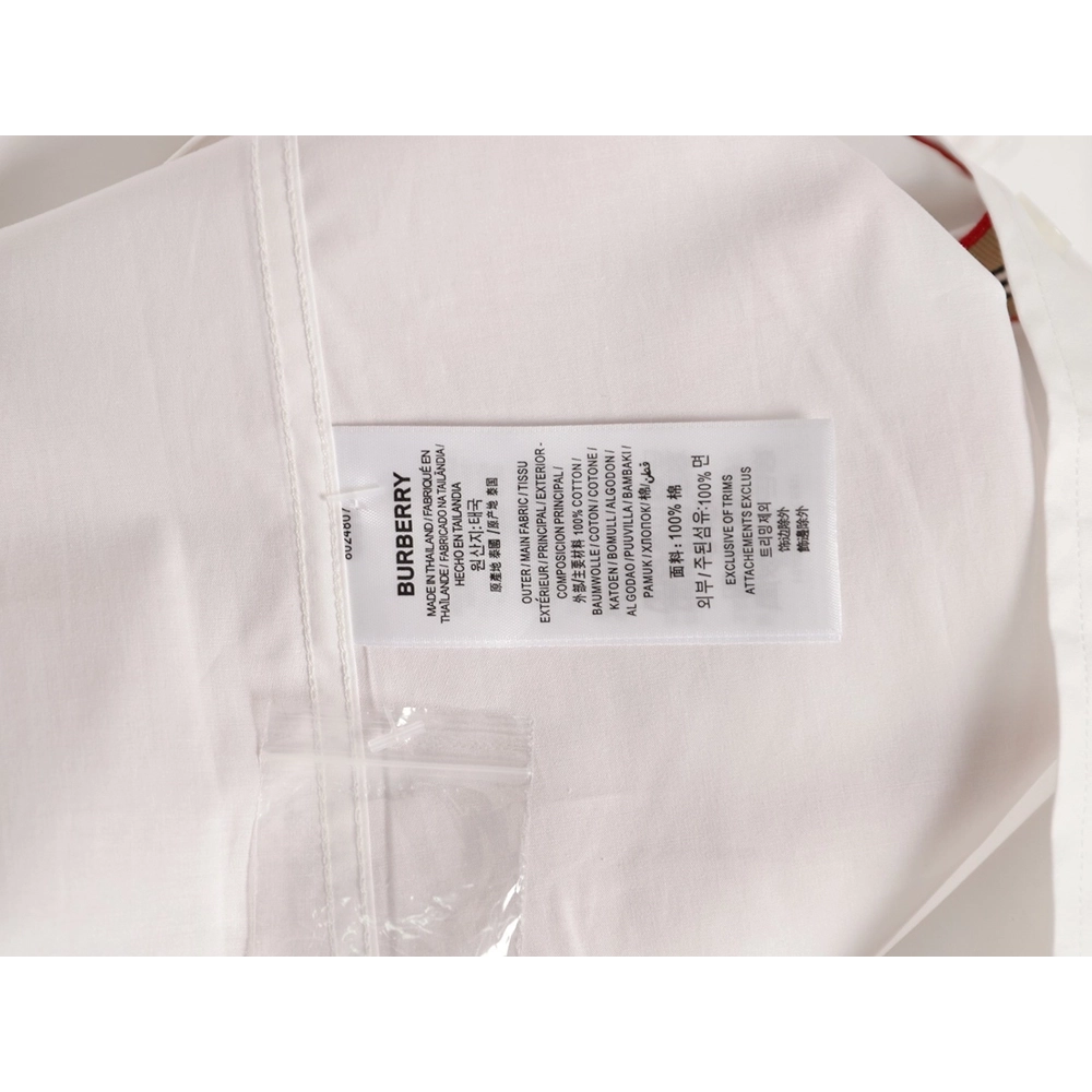 Burberry TB logo embroidered long-sleeved shirt,Burberry