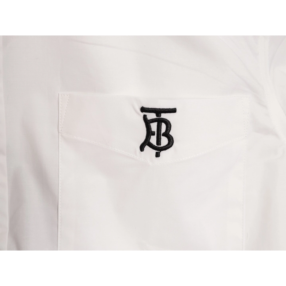 Burberry TB logo embroidered long-sleeved shirt,Burberry