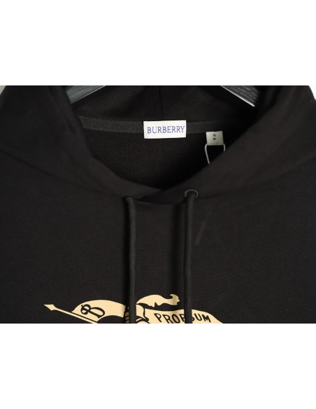Burberry War Horse Gradient Equestrian Rider Hooded Sweatshirt,Burberry