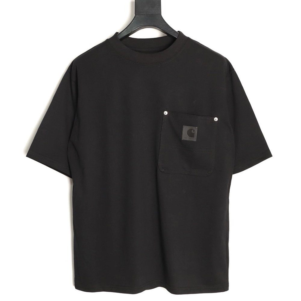 Carhartt Chest Pocket Leather Label Short-Sleeve T-Shirt TSK2,carhartt