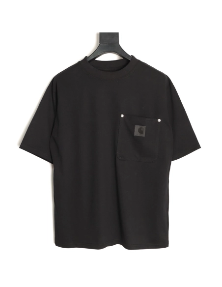Carhartt Chest Pocket Leather Label Short-Sleeve T-Shirt TSK2,carhartt