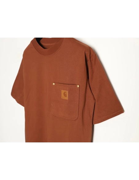 Carhartt Chest Pocket Leather Label Short-Sleeve T-Shirt TSK1,carhartt