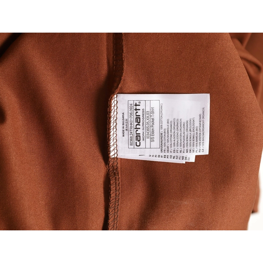 Carhartt Chest Pocket Leather Label Short-Sleeve T-Shirt TSK1,carhartt