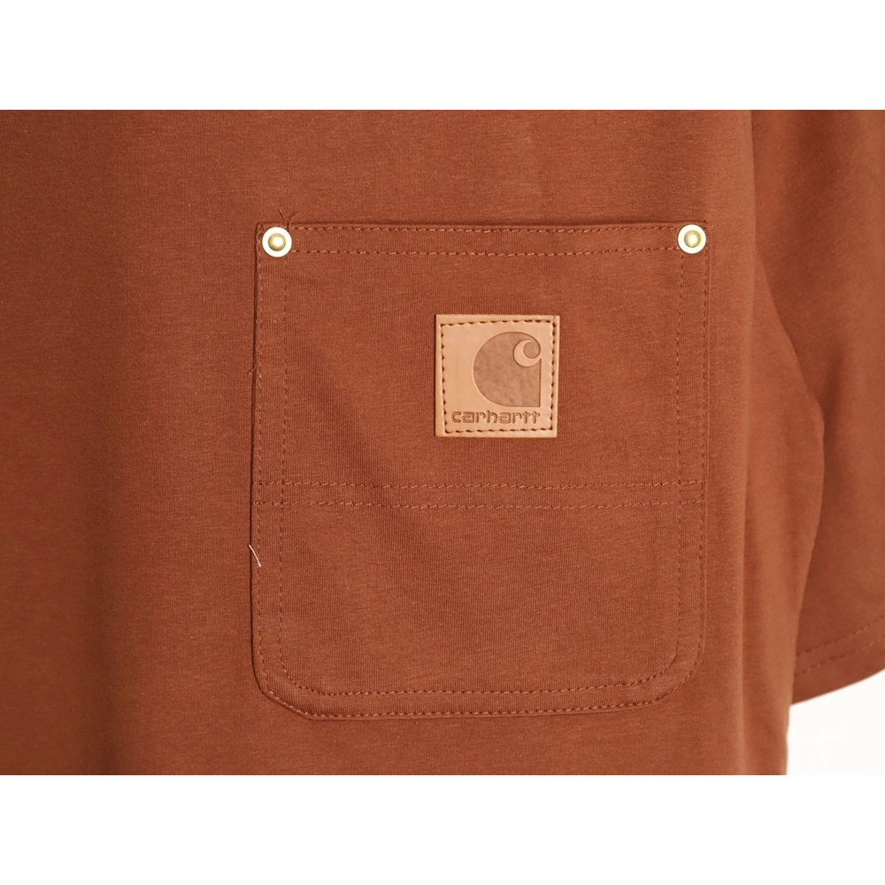 Carhartt Chest Pocket Leather Label Short-Sleeve T-Shirt TSK1,carhartt