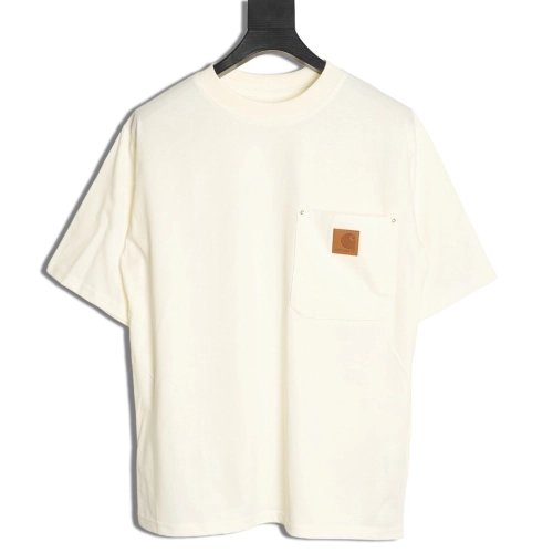 Carhartt Chest Pocket Leather Label Short-Sleeve T-Shirt,carhartt