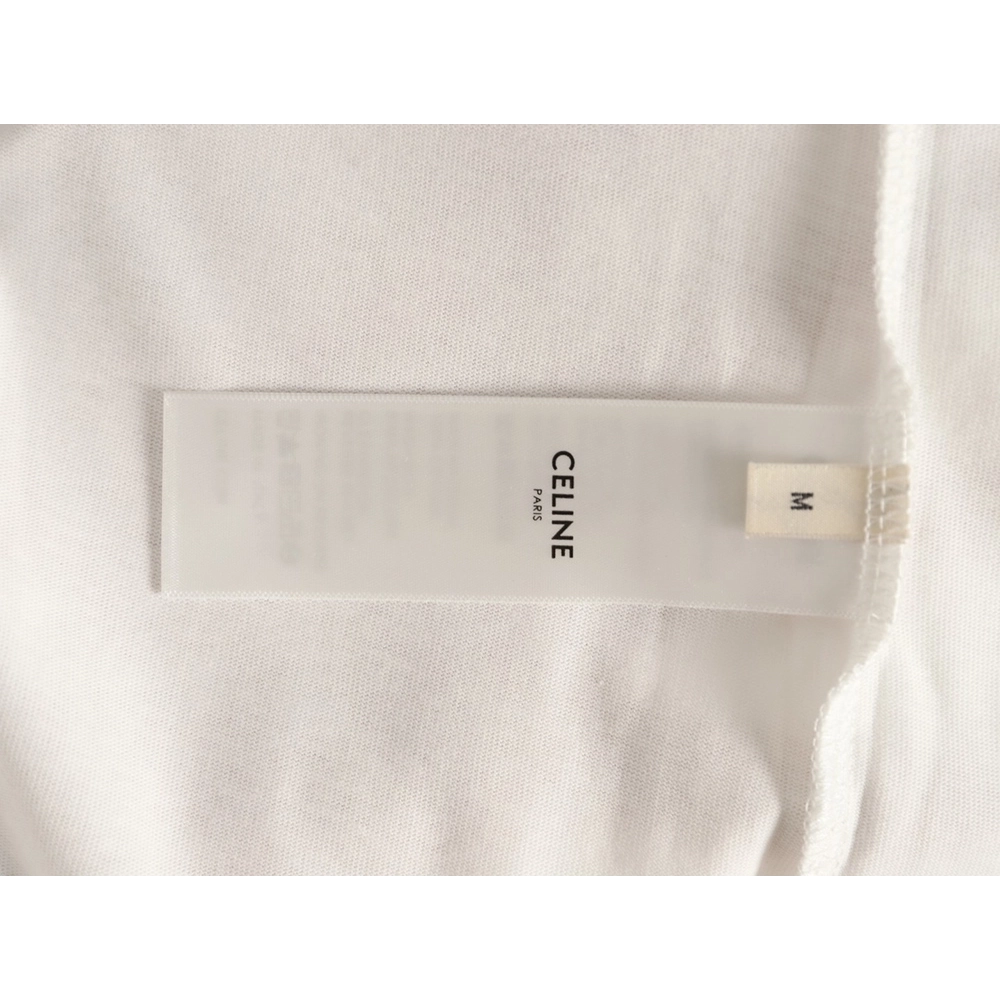 Celine Carriage Logo Print Short-Sleeve T-Shirt,Celine