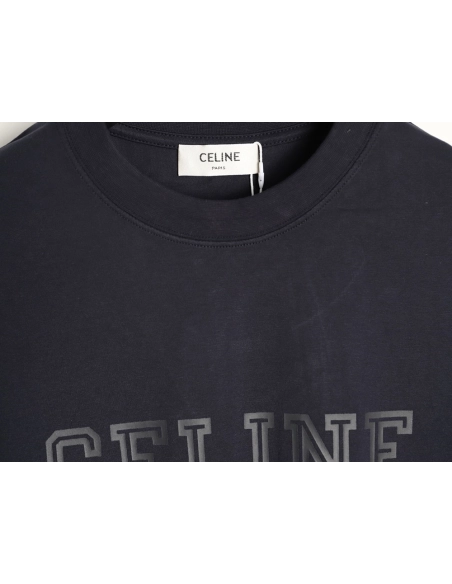 Celine chest letter print short-sleeved T-shirt,Celine