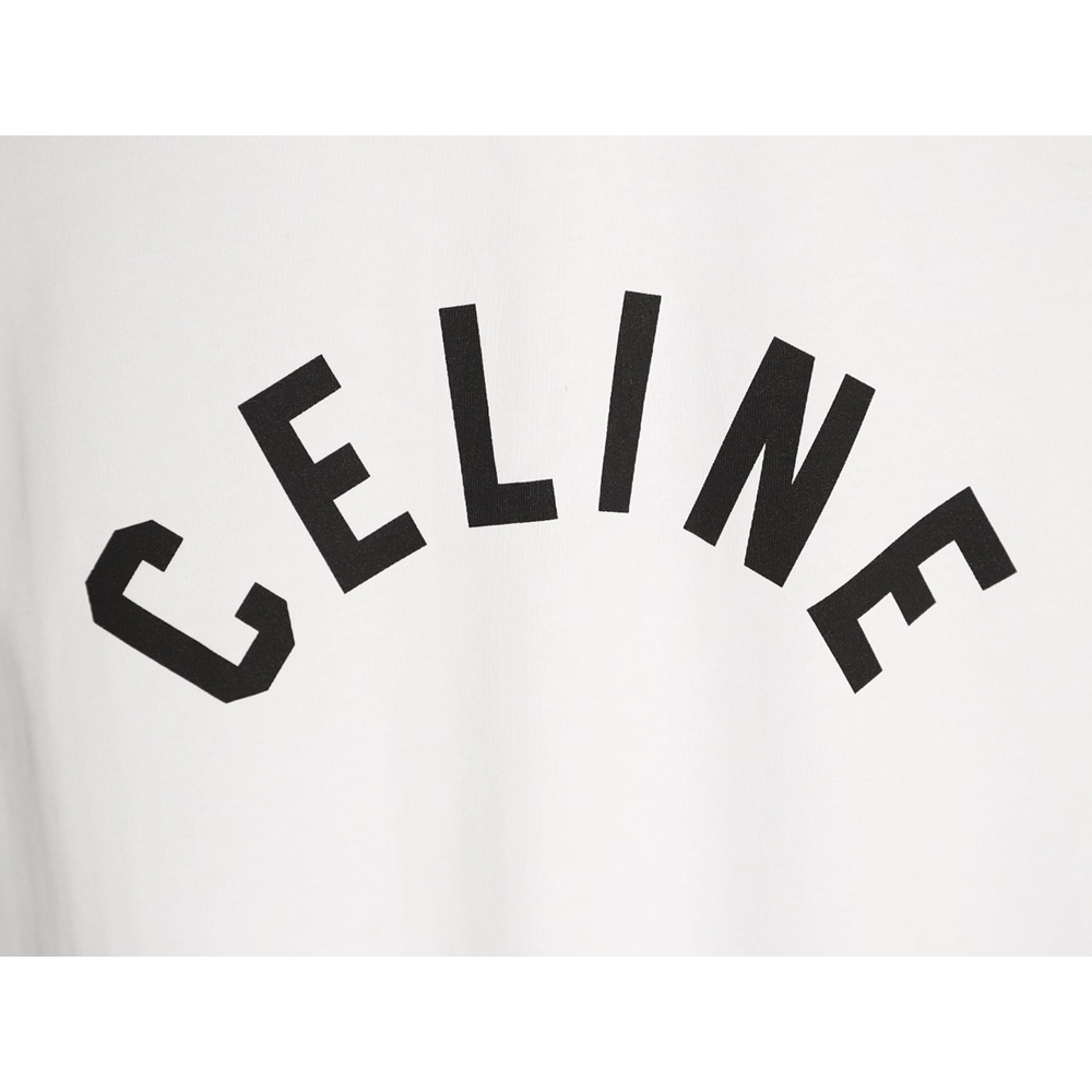 Celine square logo print short-sleeved T-shirt,Celine