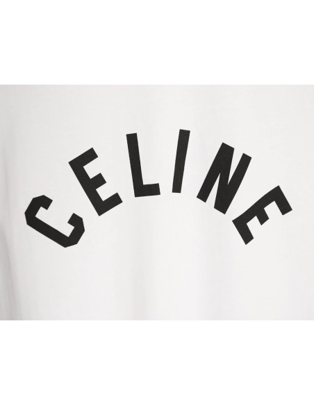 Celine square logo print short-sleeved T-shirt,Celine