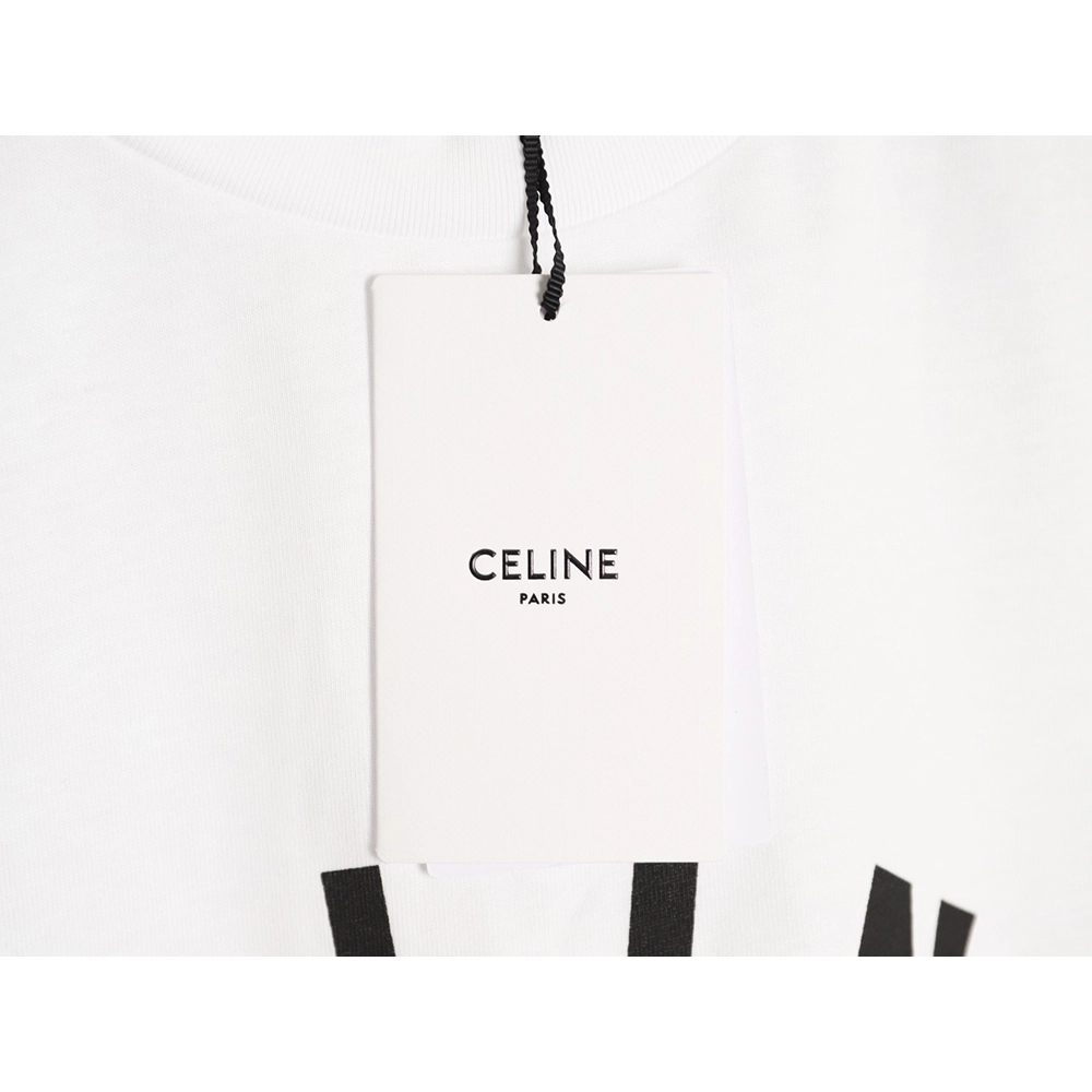 Celine square logo print short-sleeved T-shirt,Celine