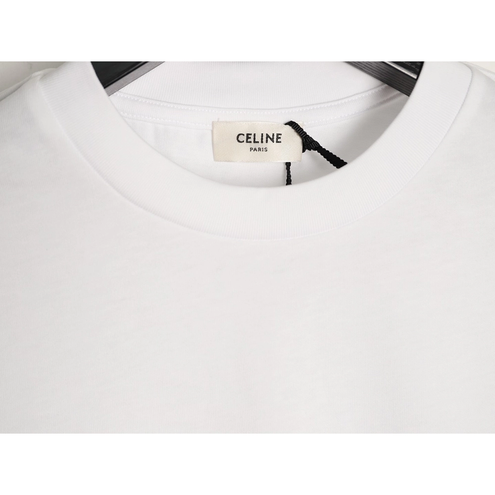 Celine square logo print short-sleeved T-shirt,Celine