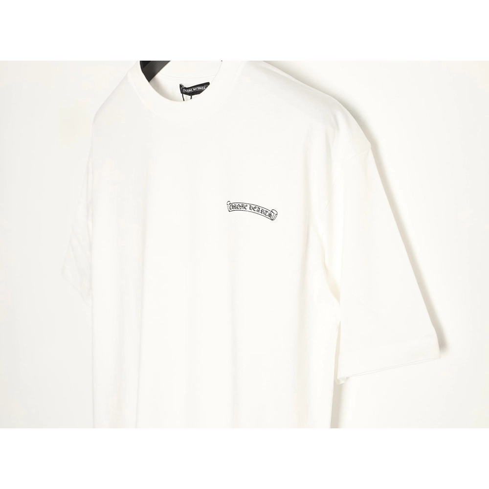 Chrome Hearts Back Sanskrit Yellow Graffiti Lettering Short-Sleeve T-Shirt,Chrome Hearts