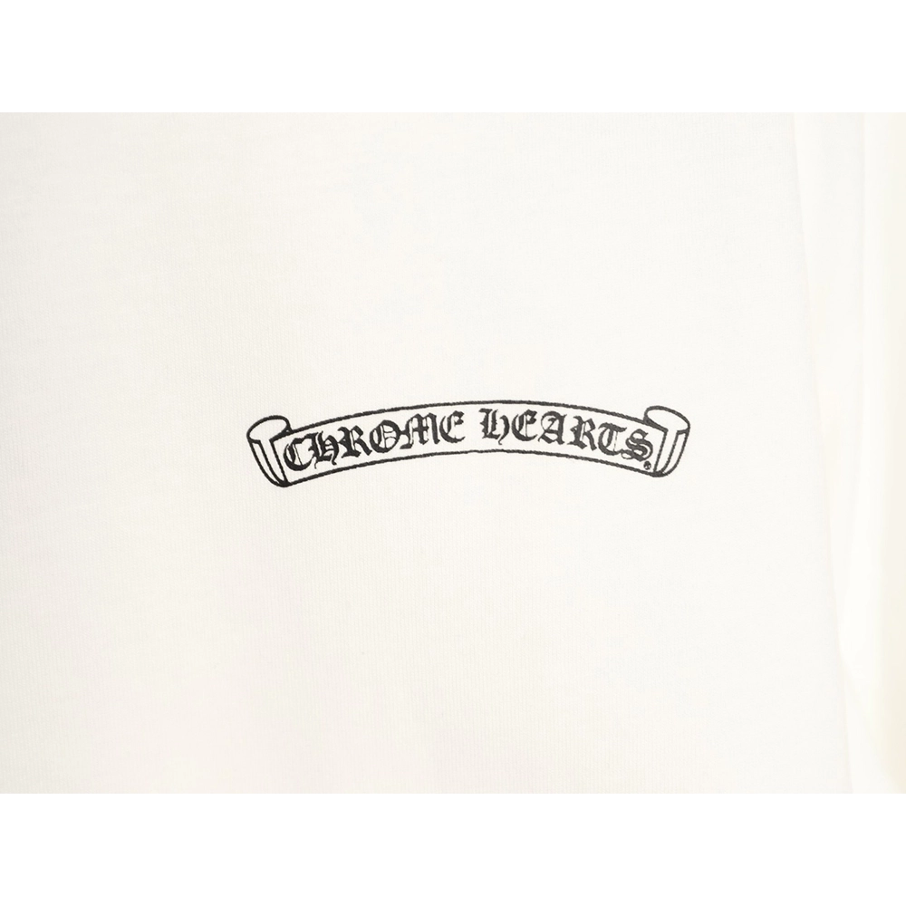 Chrome Hearts Back Sanskrit Yellow Graffiti Lettering Short-Sleeve T-Shirt,Chrome Hearts